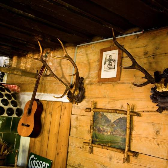 Dekoration im Almgasthof