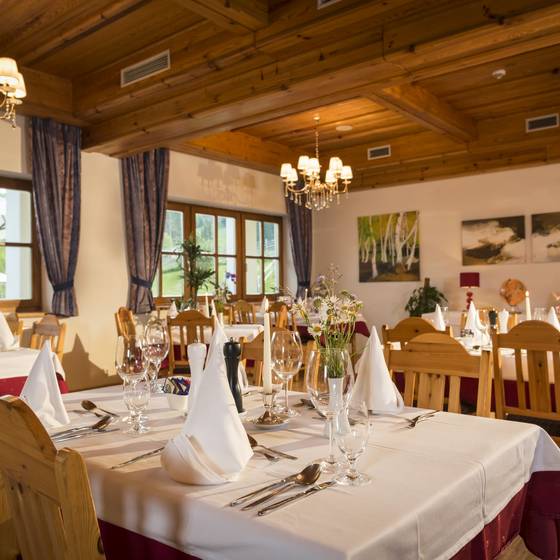 Das Restaurant im Hotel Teichwirt