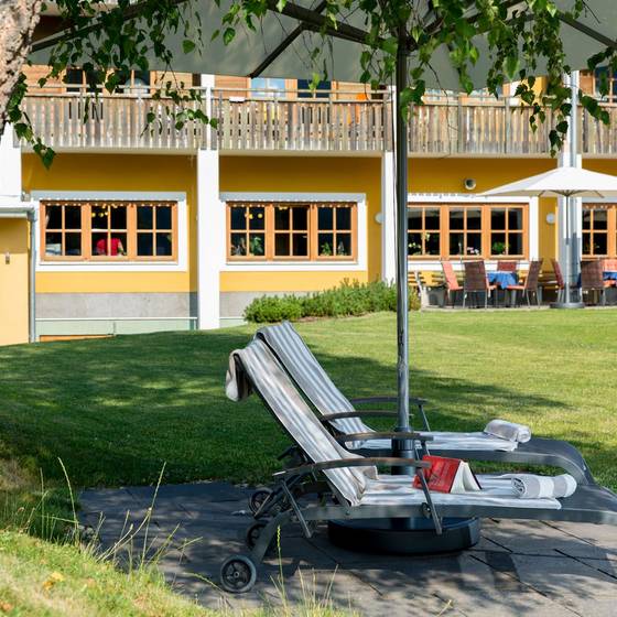 Der Garten des Hotel Teichwirt