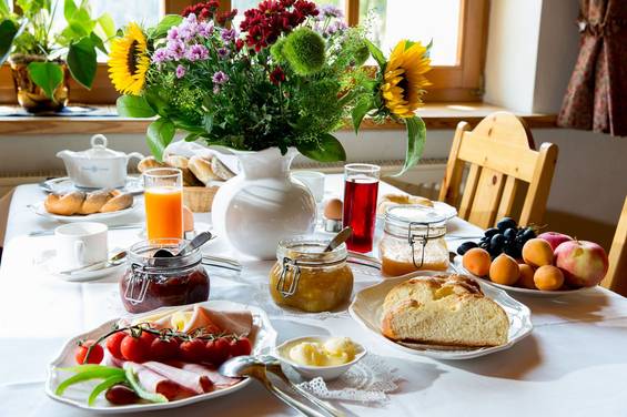 Der Tag auf der Teichalm beginnt mit einem gesunden Frühstück