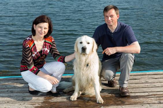Familie Vorauer mit Hund