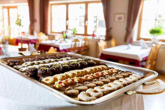 Mehlspeisen aus der Konditorei im Hotel Teichwirt