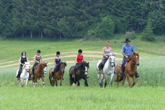 Reiten durch den Naturpark