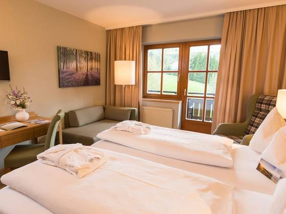 die gemütlichen Zimmer im Hotel Teichwirt