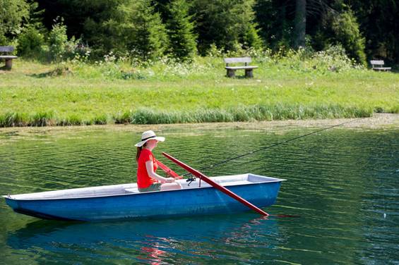 der Teichalmsee direkt vor dem Hotel